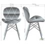 Betani-C dining chair, beige velvet