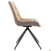 Aurora swivel chair, black/camel