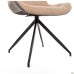 Aurora swivel chair, black/camel