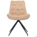 Aurora swivel chair, black/camel