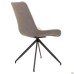 Aurora swivel chair, black/camel
