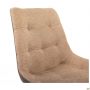 Aurora swivel chair, black/camel