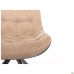 Aurora swivel chair, black/camel