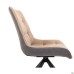 Aurora swivel chair, black/camel
