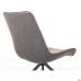 Aurora swivel chair, black/camel
