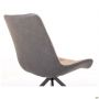 Aurora swivel chair, black/camel