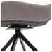 Aurora swivel chair, black/camel