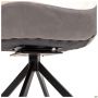 Aurora swivel chair, black/camel