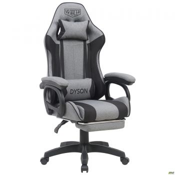 VR Racer Textile Dyson gaming chair, dark grey/black