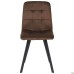 Harlem dining chair, black/coffee
