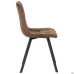 Harlem dining chair, black/coffee