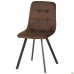 Harlem dining chair, black/coffee