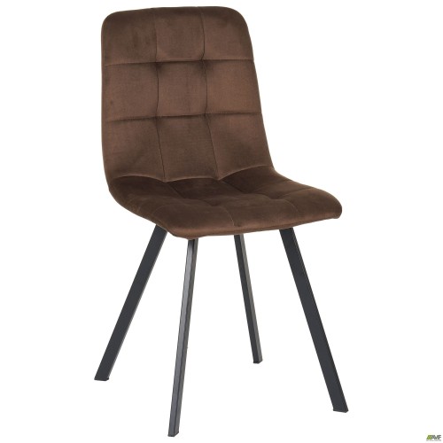 Harlem dining chair, black/coffee