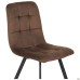 Harlem dining chair, black/coffee