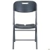 Knox-F folding chair, black plastic