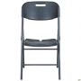 Knox-F folding chair, black plastic
