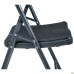 Knox-F folding chair, black plastic