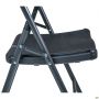 Knox-F folding chair, black plastic