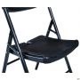 Knox-F folding chair, black plastic