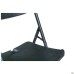 Knox-F folding chair, black plastic