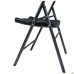 Knox-F folding chair, black plastic