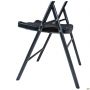 Knox-F folding chair, black plastic