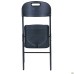Knox-F folding chair, black plastic