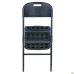 Knox-F folding chair, black plastic