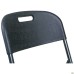 Knox-F folding chair, black plastic