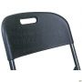 Knox-F folding chair, black plastic