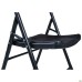 Knox-F folding chair, black plastic