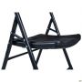 Knox-F folding chair, black plastic