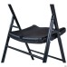Knox-F folding chair, black plastic