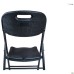 Knox-F folding chair, black plastic