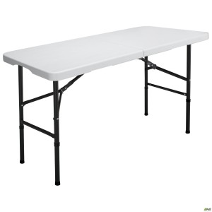 Rayvon-F Folding Table, White Plastic