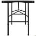 Rayvon-F Folding Table, Black Plastic
