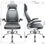 Santino Office Chair, Grey Mesh