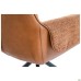 Medeline swivel armchair, caramel