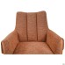 Medeline swivel armchair, caramel