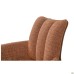 Medeline swivel armchair, caramel