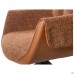 Medeline swivel armchair, caramel