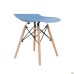 Aster RL Wood chair, plastic, blue