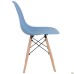 Aster RL Wood chair, plastic, blue