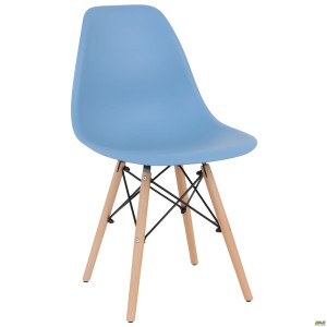 Aster RL Wood chair, plastic, blue