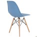 Aster RL Wood chair, plastic, blue
