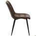 Arkansas-D dining chair, black/camel faux leather