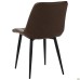Arkansas-D dining chair, black/camel faux leather