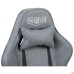 Кресло VR Racer Textile Maximus ткань серая/черная