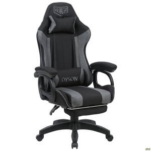 VR Racer Textile Dyson dark gray gaming chair