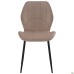 Astra chair, black frame / light khaki velvet